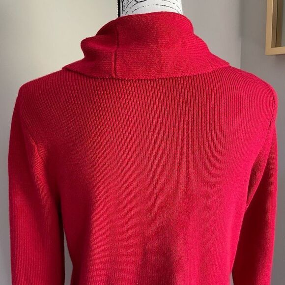 J. JILL Cowl Neck Sweater Red XS - Picture 7 of 9